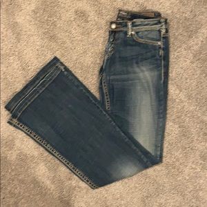 Silver brand flare jeans light wash
